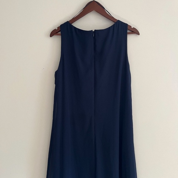 LUXURY GIFT FOR MOM | Gina Bacconi Navy Blue Dress, Elegant - Picture 4 of 9
